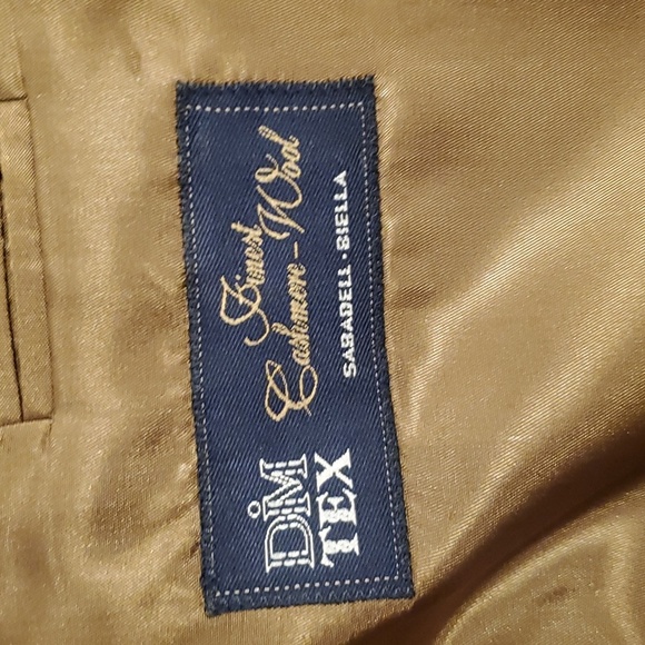 NWOT Progress 1878 wool and cashmere brown suit jacket. Size 40S. Turkey. - Picture 5 of 12